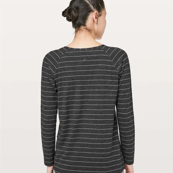 Gray Striped Women's Top - Picture 4 of 7